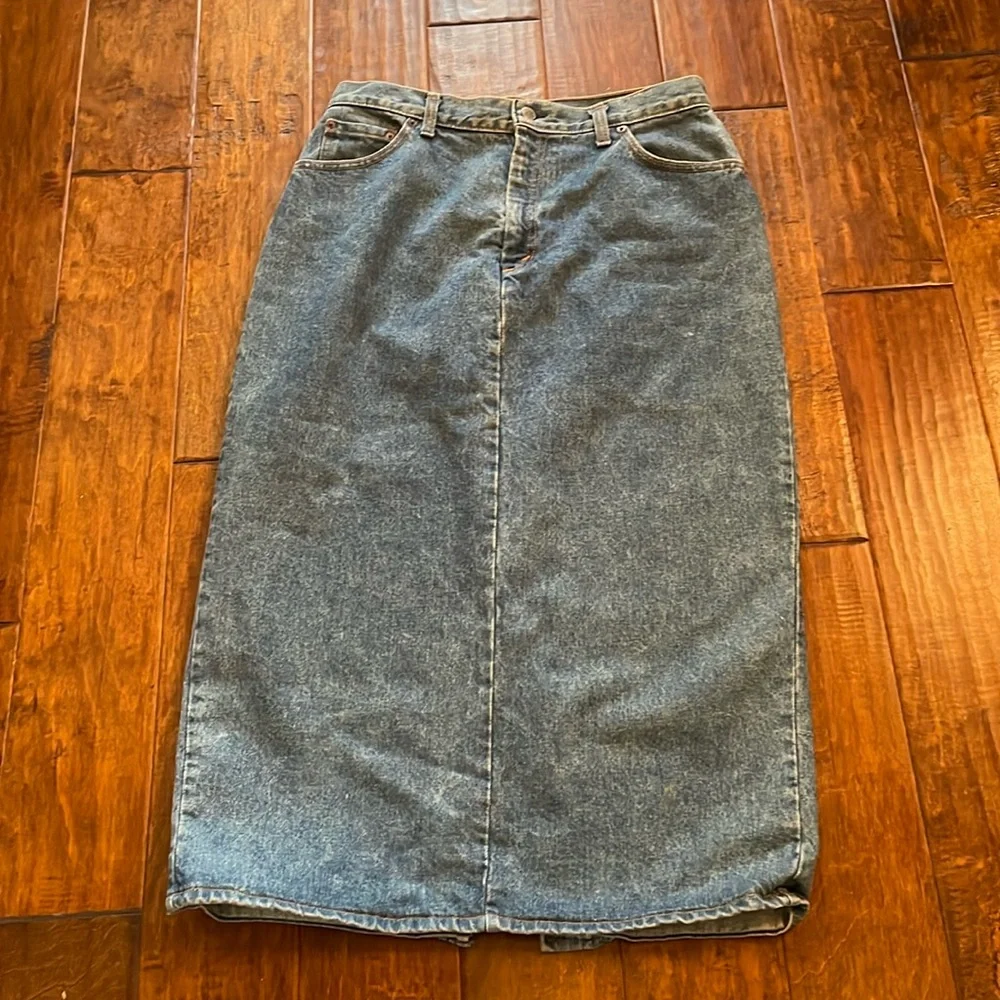 Levi’s 1990’s Denim skirt Made in USA - Picture 4 of 13